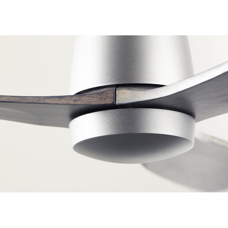 Arbor Flush Mount Ceiling Fan, Graphite, Wall Control, Graywash