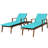 Outdoor Single chaise with Cushions