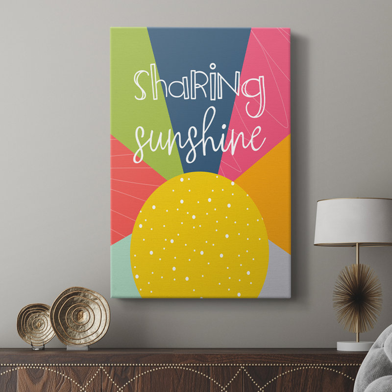 Sharing Sunshine -Custom Wrapped Gallery Cavas, 27" H x 18" W