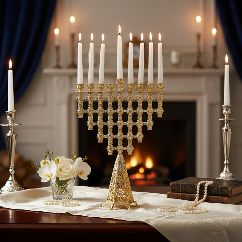 Ziva Menorah, Gold