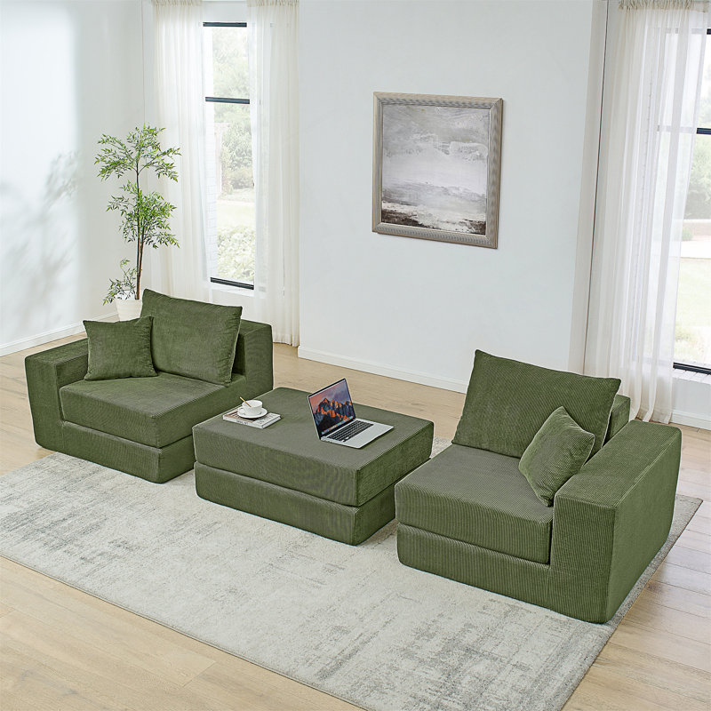 Wrought Studio Modular Cloud Sectional Couch - Wayfair Canada