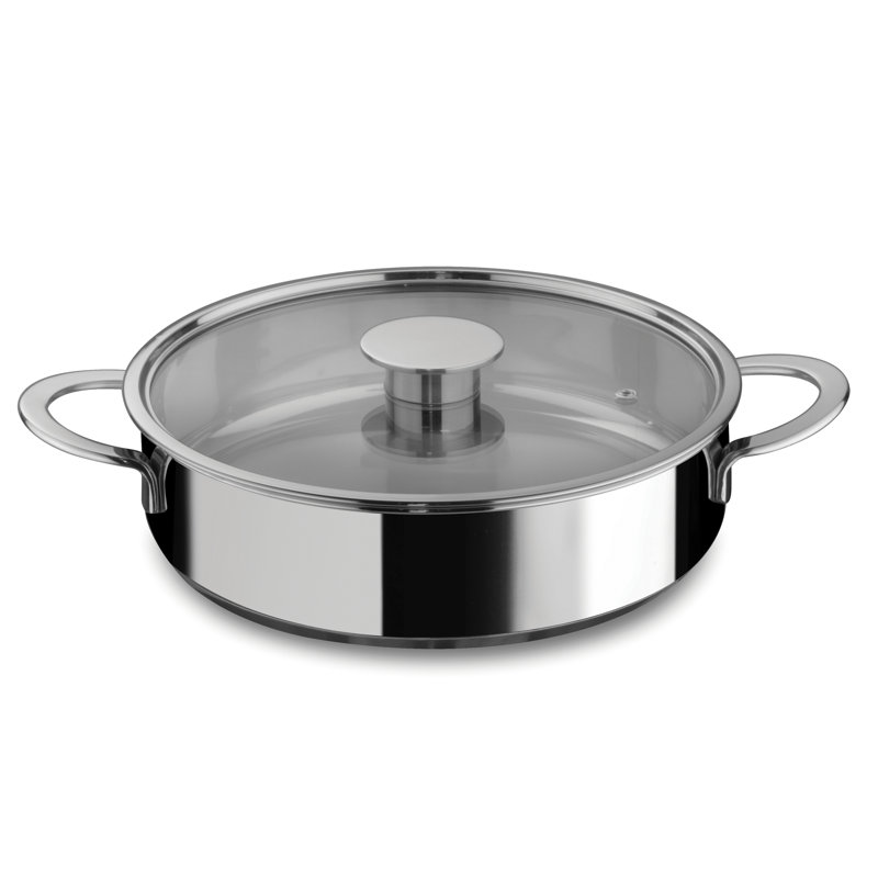 Gourmet Stainless Steel Non-Stick Frying Pan Set