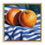 Oranges sur cadre flottant en tissu rayé, design par Kate Jarvik Birch-2017876851-2017876849