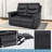 Ariadny 55'' Faux Leather Pillow Top Arm Reclining Loveseat