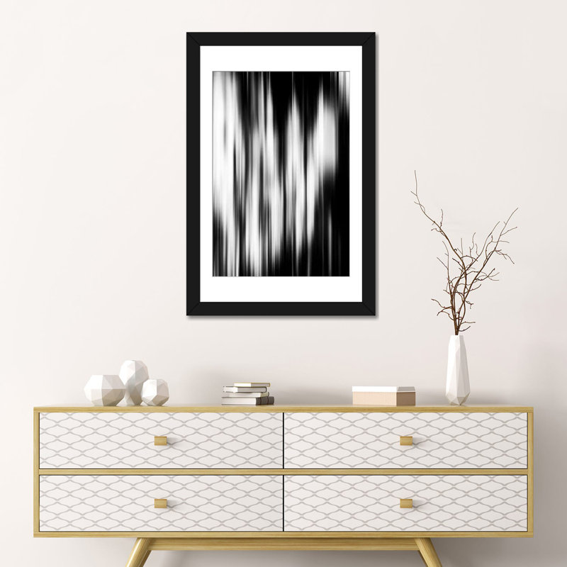 « flashing of memory », reproduction d’impression sur toile, Papier d'art encadré noir, Blanc, H 24 po x l 16 po x P 1 po