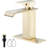 Single-Hole Single-handle Bathroom Faucet with Drain Assembly-79721950