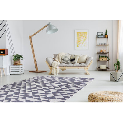 Shinde Geometric Flatweave Area Rug
