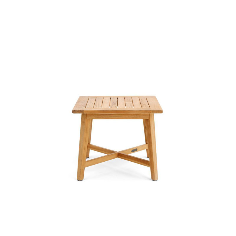 Winston All-Natural Teak Outdoor 24" Square Side Table