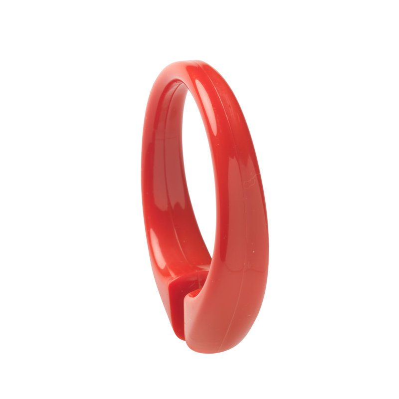 Jamarl Plastic Rust Resistant Shower Curtain Hook, Red