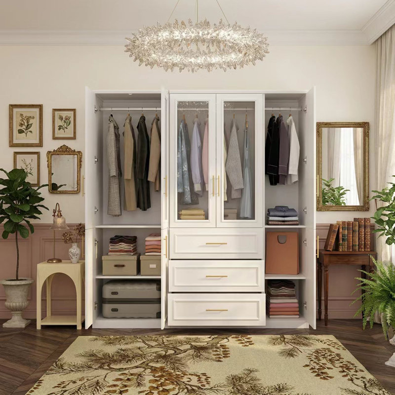 Armoire multifonctionnelle avec tiroirs H 74,9 po x l 79,3 po Ashling