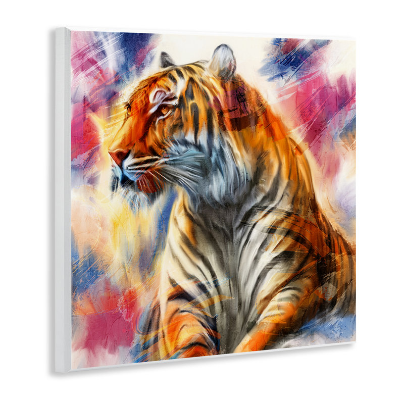 Plaque de tigre féroce et élégante, design par Kim Allen
