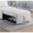 Sofas, Contemporary Snow White Sherpa Convertible Sleeper Sofa Chair with Pull-Out Bed | White | Fabric-230959994