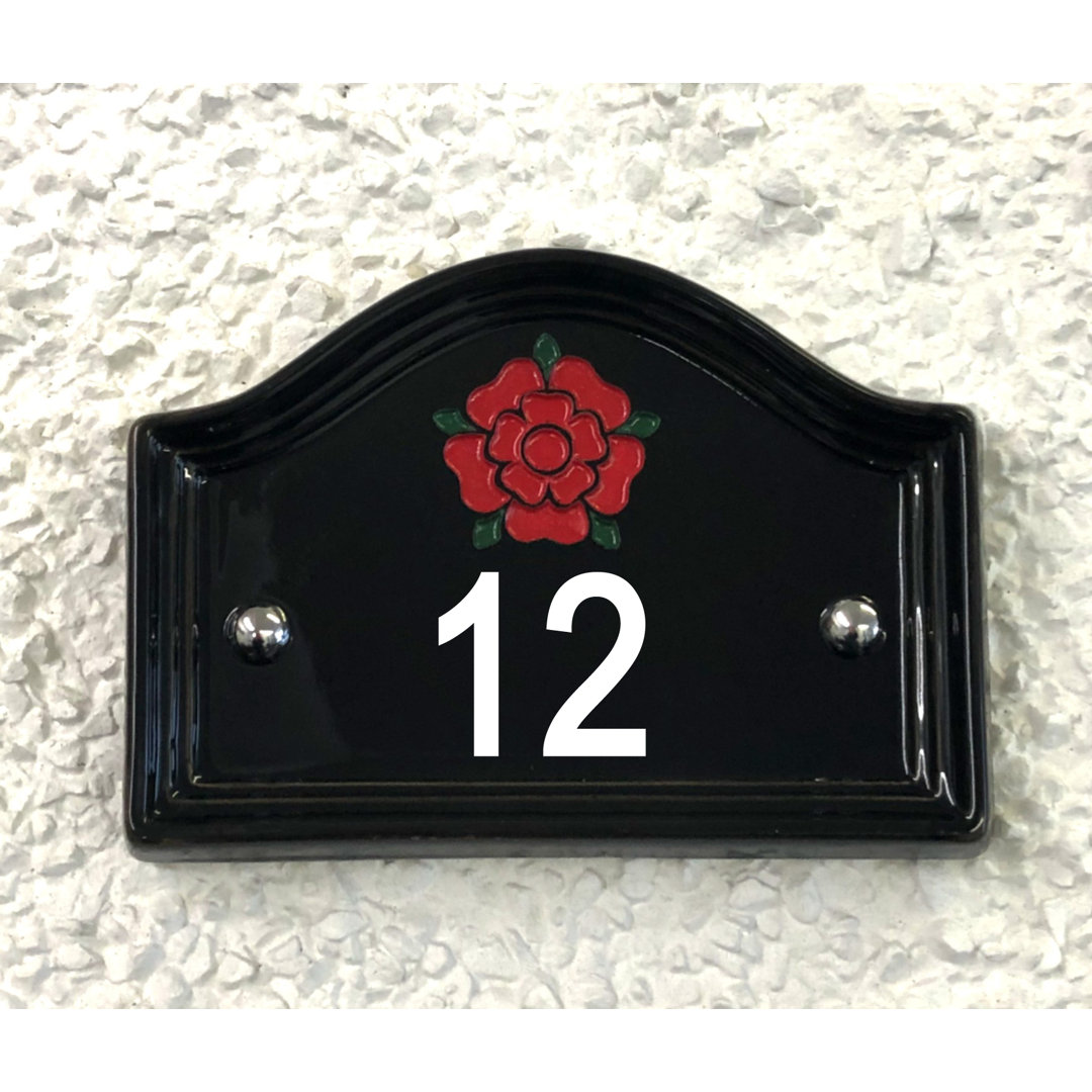 17cm Walsham Flush Mount House Number