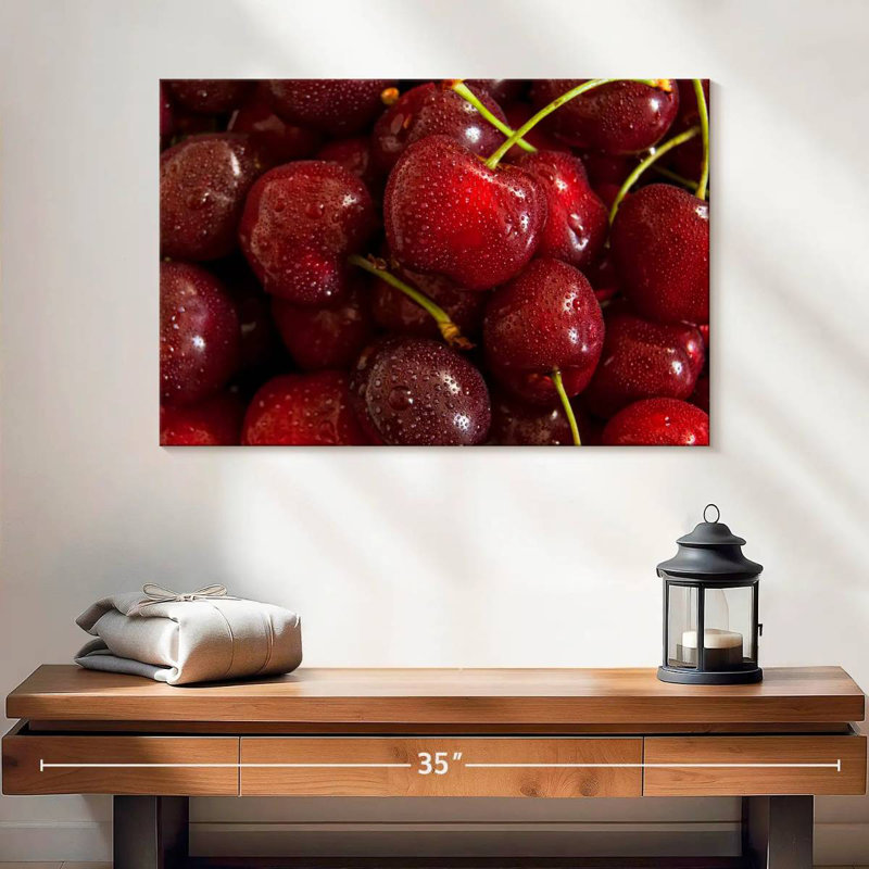 Yarlin Red Cherries, 8" H x 12" W