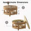 Table basse cannelée de style moderne du milieu du siècle avec rangement, table centrale en bois naturel avec couvercle rabattable et pieds en bois pour le salon-1745659416