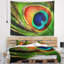 Photographie, tapisserie de plumes de paon-28499675
