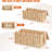Cable Management Box With Lid, 2 Pack Handwoven Rattan Cord Hider Organizer Boxes, 2 Side Open Slots Storage Box To Hide Cords And Power Strip For Desk, Floor, Office