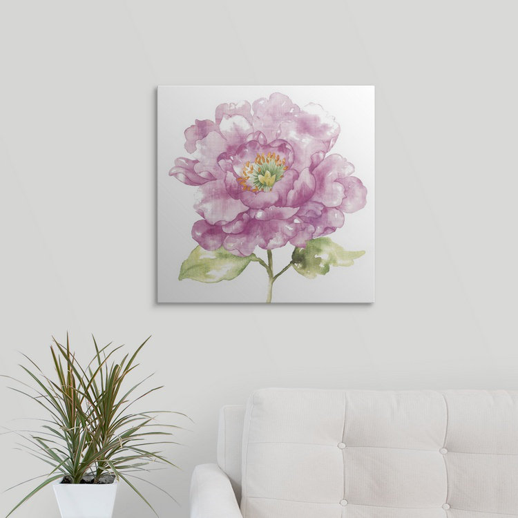 « i », reproduction d’art Water Flower, H 35 po x l 35 po x P 1,5 po, Toile