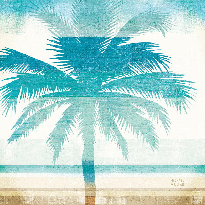 Beach Palms II, H 12 po x l 12 po x P 1,25 po