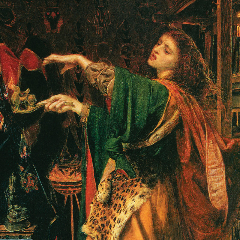 «Morgan le Fay, 1864» par Frederick Sandys, reproduction d'art sur toile, H 28,5 po x l 22 po x P 1,75 po