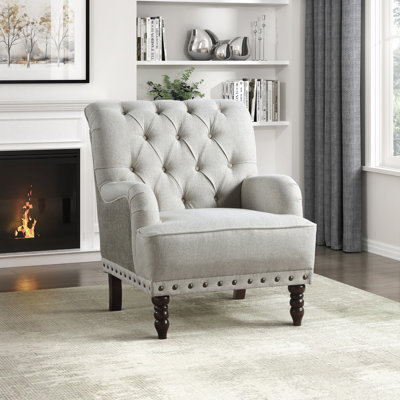 Fauteuil d'appoint moderne texturé 31,5 po Garrix