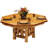 Fireside Lodge Cedar Log Poker Table Cover - Eight Sided - Natural - Standard-3622367
