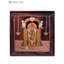 Panneau mural 19 po Tirupati Balaji - incrustation de bois de rose fabriqué à la main, décor spirituel indou, finition naturelle, accent sacré