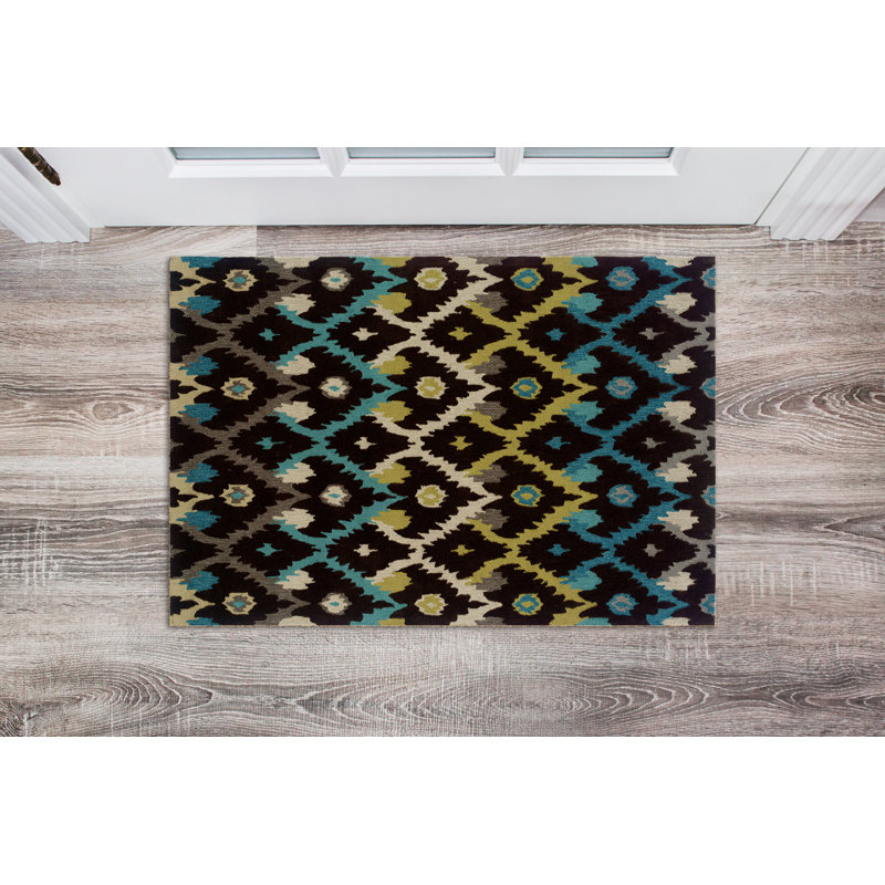 Mehcad Ikat Indoor Rug, Rectangle 5' x 7'