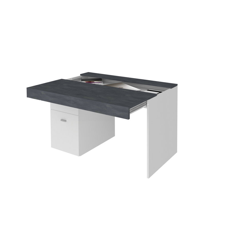Billitteri Computer Desk, Grey