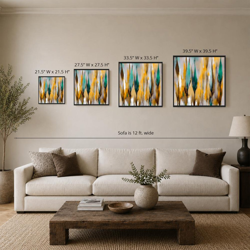 «Psalm 27: 1 A Call For Courage (Square)» par Mark Lawrence, reproduction, H 21,5 po x l 21,5 po x P 2 po, Cadre flottant