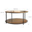 Table basse ronde de 34,64 pouces avec supports de rangement-235337029