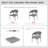 Outdoor 4'' Dining Chair Seat Cushion-986330110-986330101