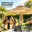 Parasol de jardin de style paille, parasol d'extérieur de style hawaïen, parasol de patio (seulement parasol)