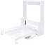 Grand lit blanc avec tablette pratique