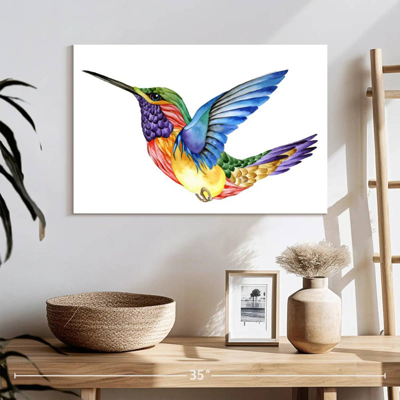 Colibri vif, H 16 po x l 24 po