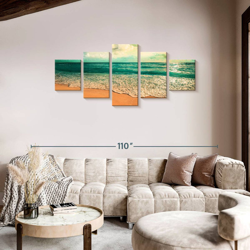 Azlin Getaway Seascape, 36" H x 80" W