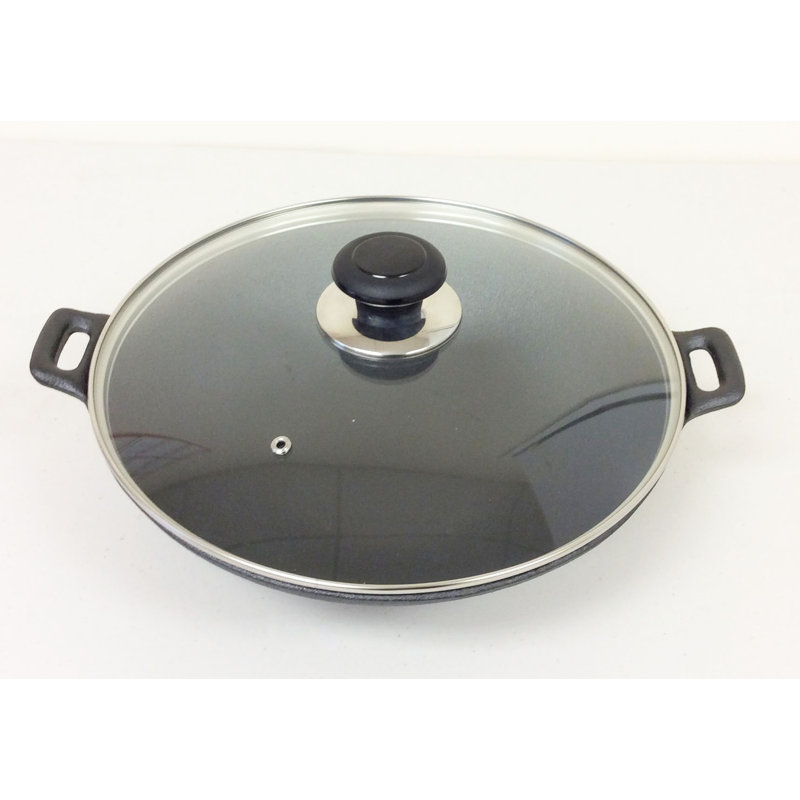 Cuisiland Cast Iron Wok with Lid