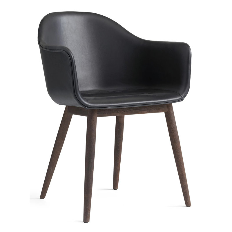 Harbour Upholstered Arm Chair, Dark Stained Oak, Fiord 2 961 Wool