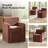 Gosselin 22.5''W Modern Moveable Dining Chair With Storage-240394599