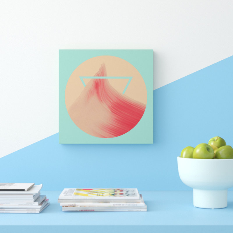 Pink Peak 1 Piece Wrapped Canvas Painting, 45cm H x 45cm W x 3.81cm D