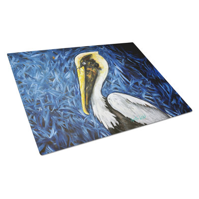 Fierce Pelican Glass Cutting Board