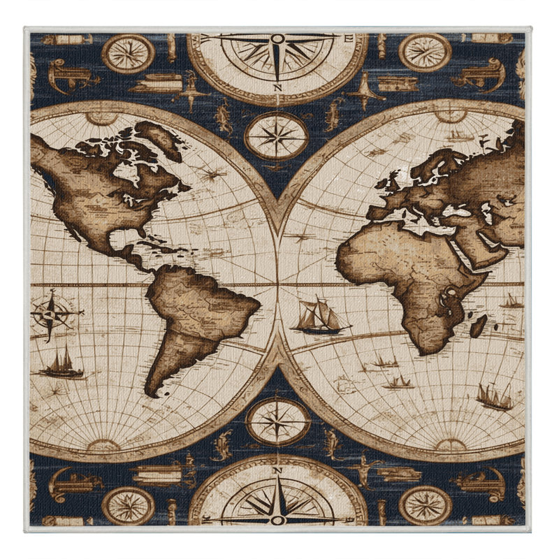  Tapis nautique lavable, Carré 3 pi