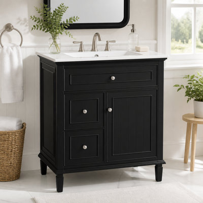 Meuble-lavabo de 30 po avec lavabo et rangement intelligent