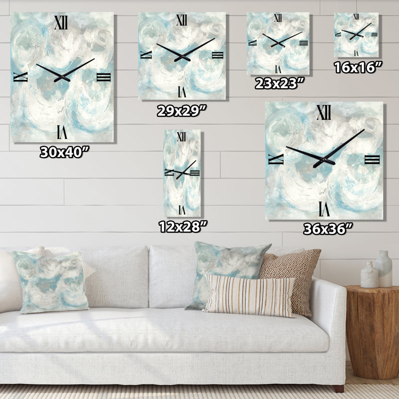 Horloge murale Pale Blue Shade IV, Grand