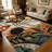 1PC Vintage Tropical Botanical Leaf area rugs for Living Room, Soft, All seasons, Easy-maintain, Washable Indoor mat, Farmhouse suitable for dining nook, bedroom, entryway, patio, balcony, kitchen hallway, Home Decor, Outdoor Decor.-296274015