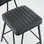 Ensemble de 2 tabourets de bar, chaises à hauteur de comptoir avec structure en métal-109108780