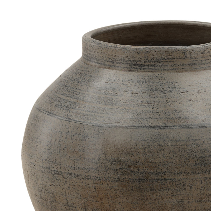 Octavius Vase Antique Gray