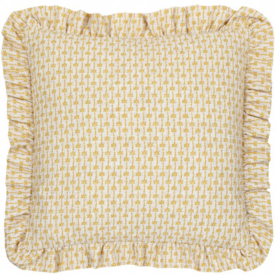 Panni Block Yellow Square Cushion