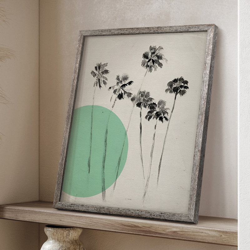 Impression florale vintage encadrée LX III - bois massif