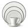 Comet Platinum 5 Piece Bone China Place Setting Set, Service for 1